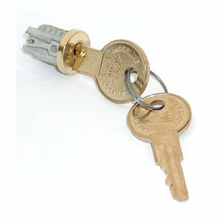 HD Timberline Lock Plug Brass Keyed Alike - Key Number 100 TLLP 500 100TA